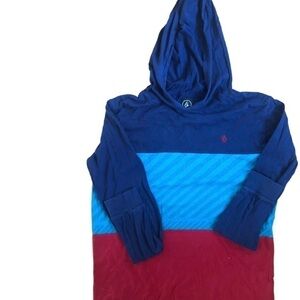 VOLCOM Boys popover top with hood Large